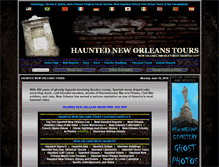 Tablet Screenshot of hauntedneworleanstours.com